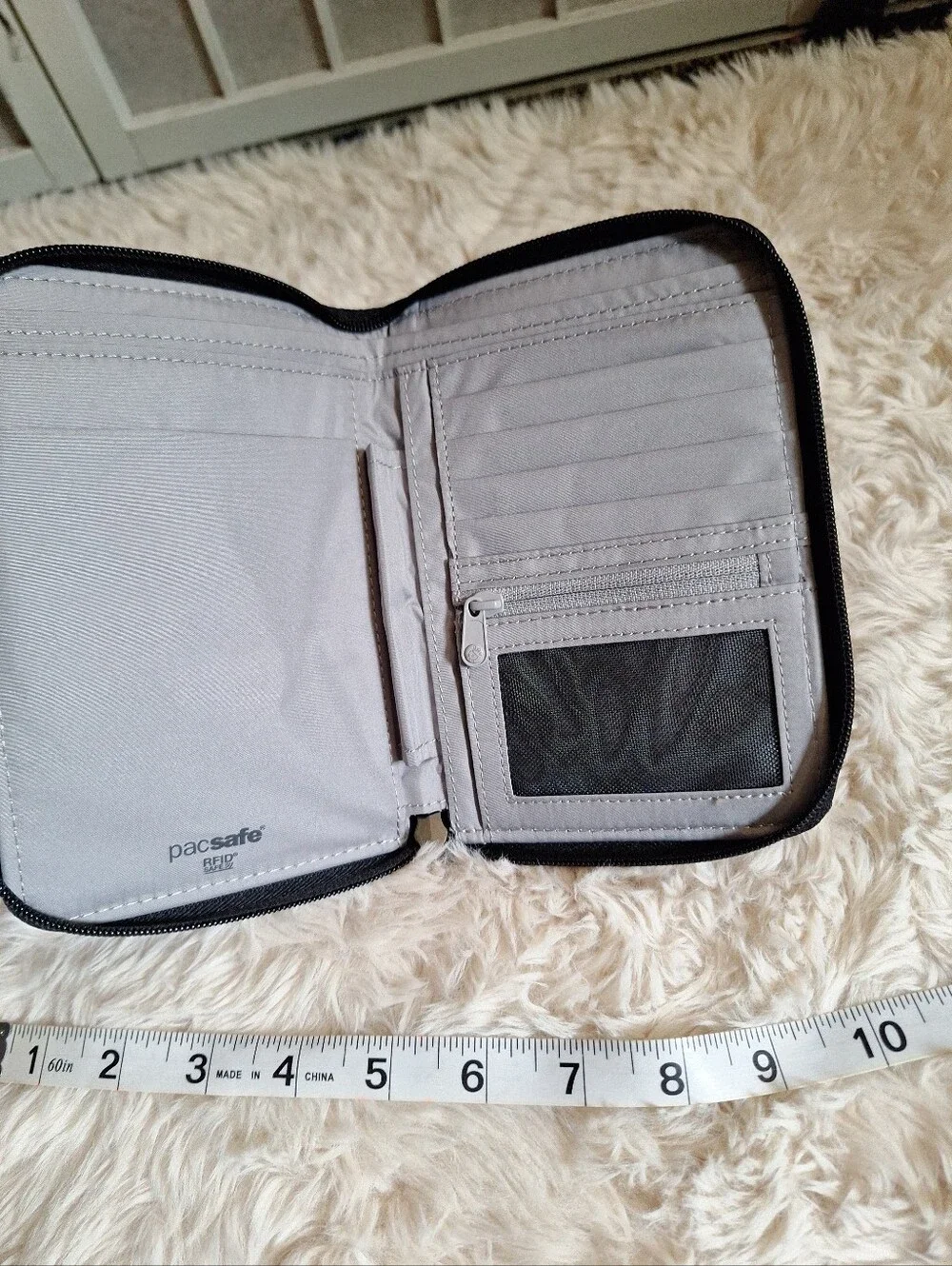 Pacsafe Slate Gray Anti-Theft Travel  Wallet